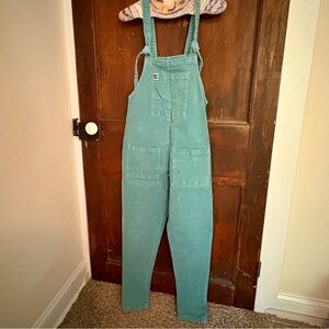 Teal Lucy and Yak Women's Corduroy Overalls